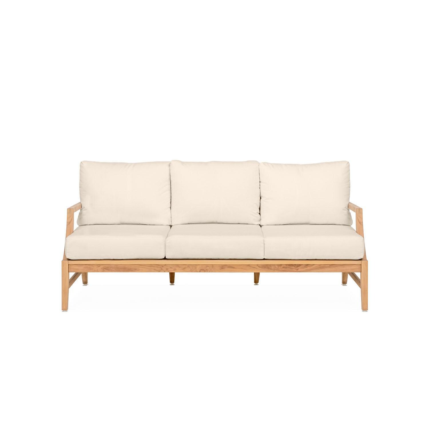 Teak + Table Charleston 5 Piece Lounge Set in Sand - Sofa - White Background thumbnail