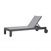 Redondo Aluminum Patio Chaise Lounge W/ Cast Silver Sling By Sunset West image