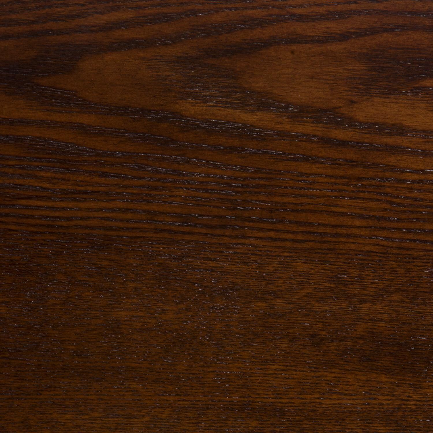 Southern Enterprises Calvert Carved 44-Inch Electric Fireplace Mantel W/ Infrared Heater - Rich Espresso - FI9278 - Finish Detail thumbnail