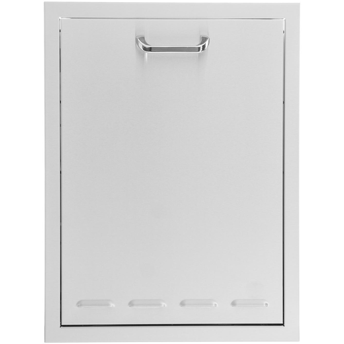 BBQGuys Signature 20-Inch Stainless Steel Roll-Out Trash or Propane Tank Drawer - White Background thumbnail