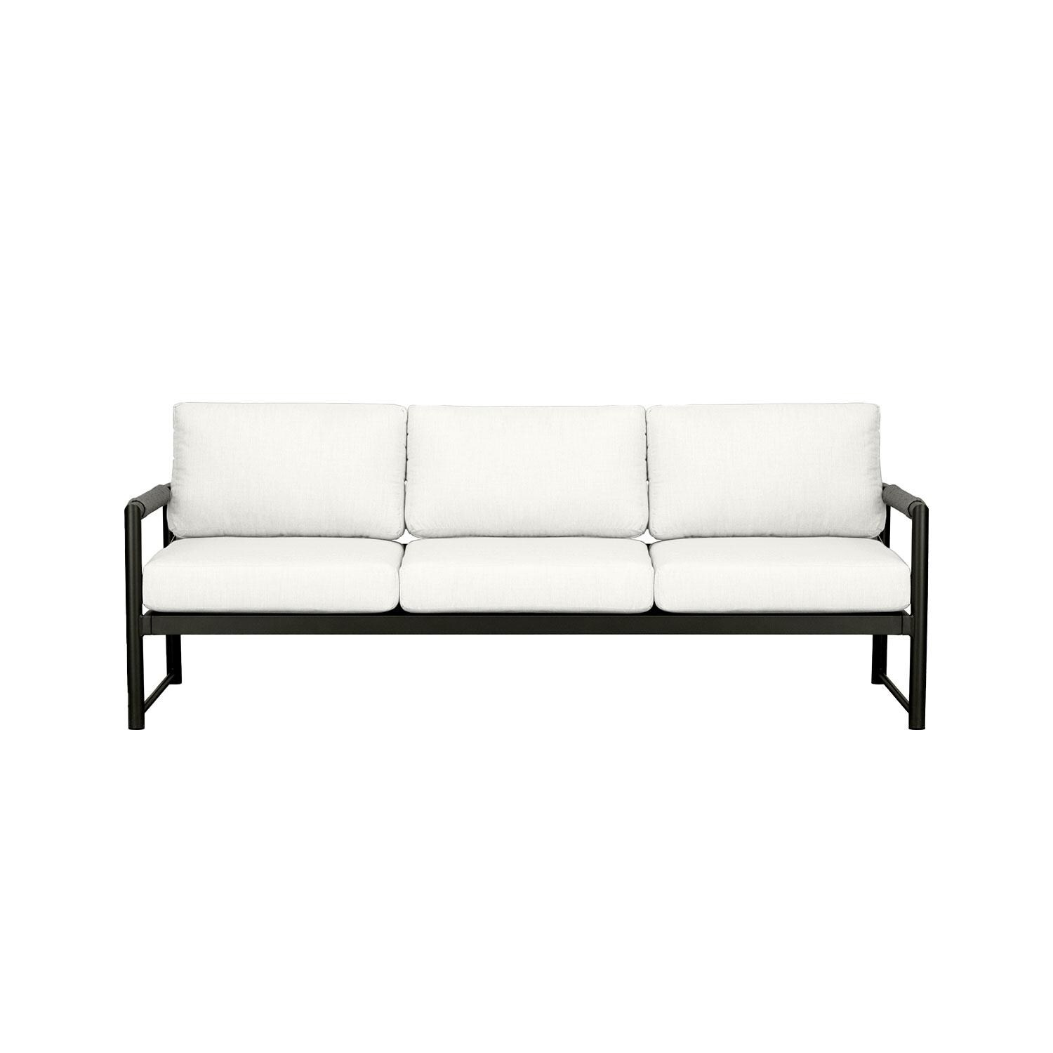 Lakeview AVEBAY-BK-CO-SET141-CN Avenue Bay Black/Carbon 3 Pc Sofa Club Chair Set - Canvas Natural - Sofa - White Background thumbnail