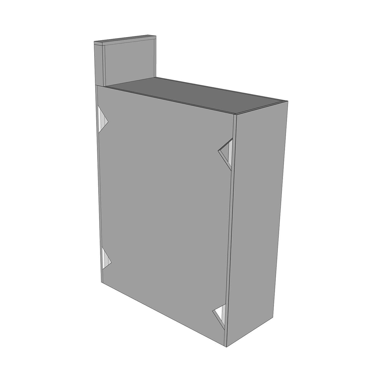 DO NOT USE - Universal 12-Inch Wide Ready To Finish BBQ Island Filler Cabinet W/Backsplash