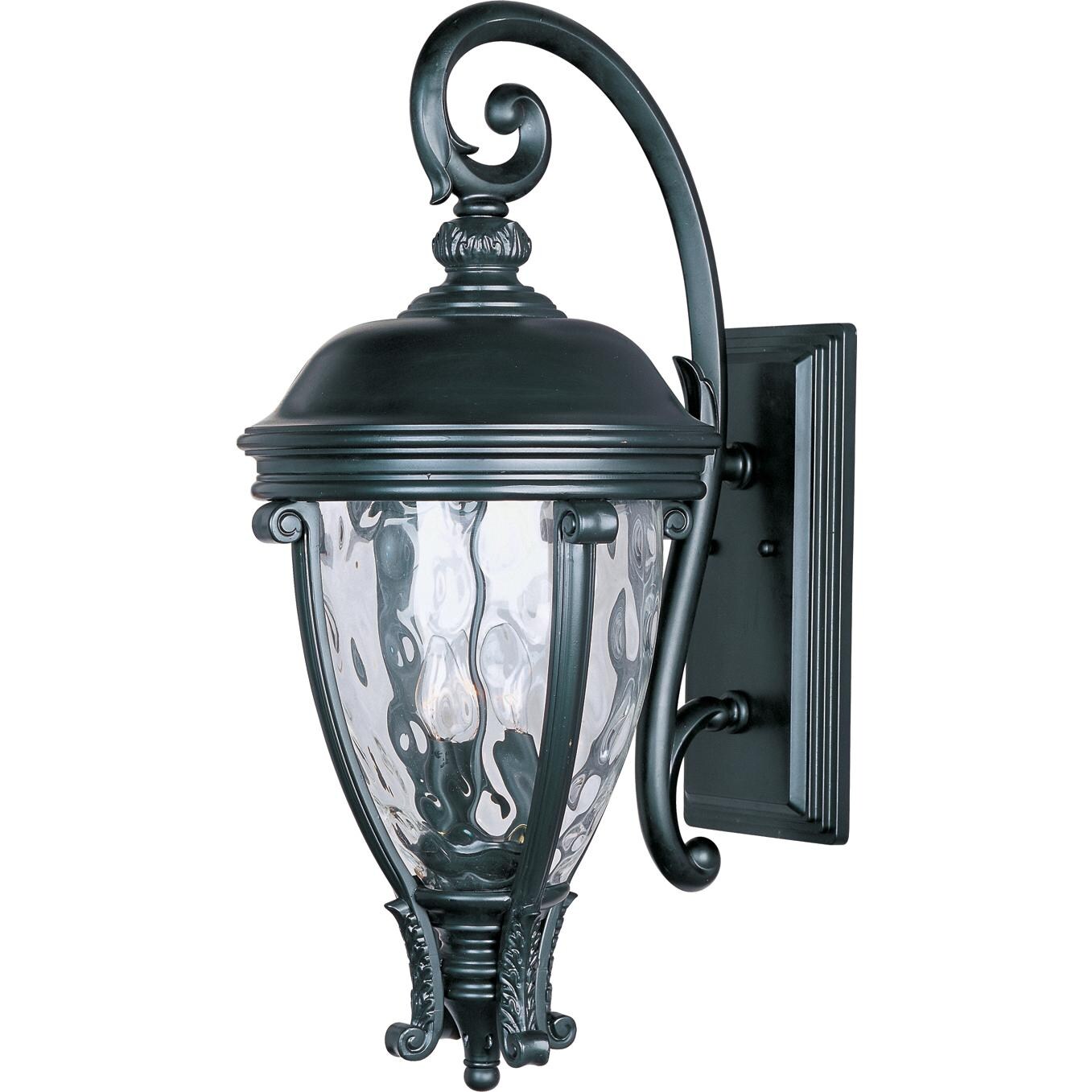 Maxim Camden VX 41426WGBK 60W 29-Inch Three Light Outdoor Wall Light - Black thumbnail
