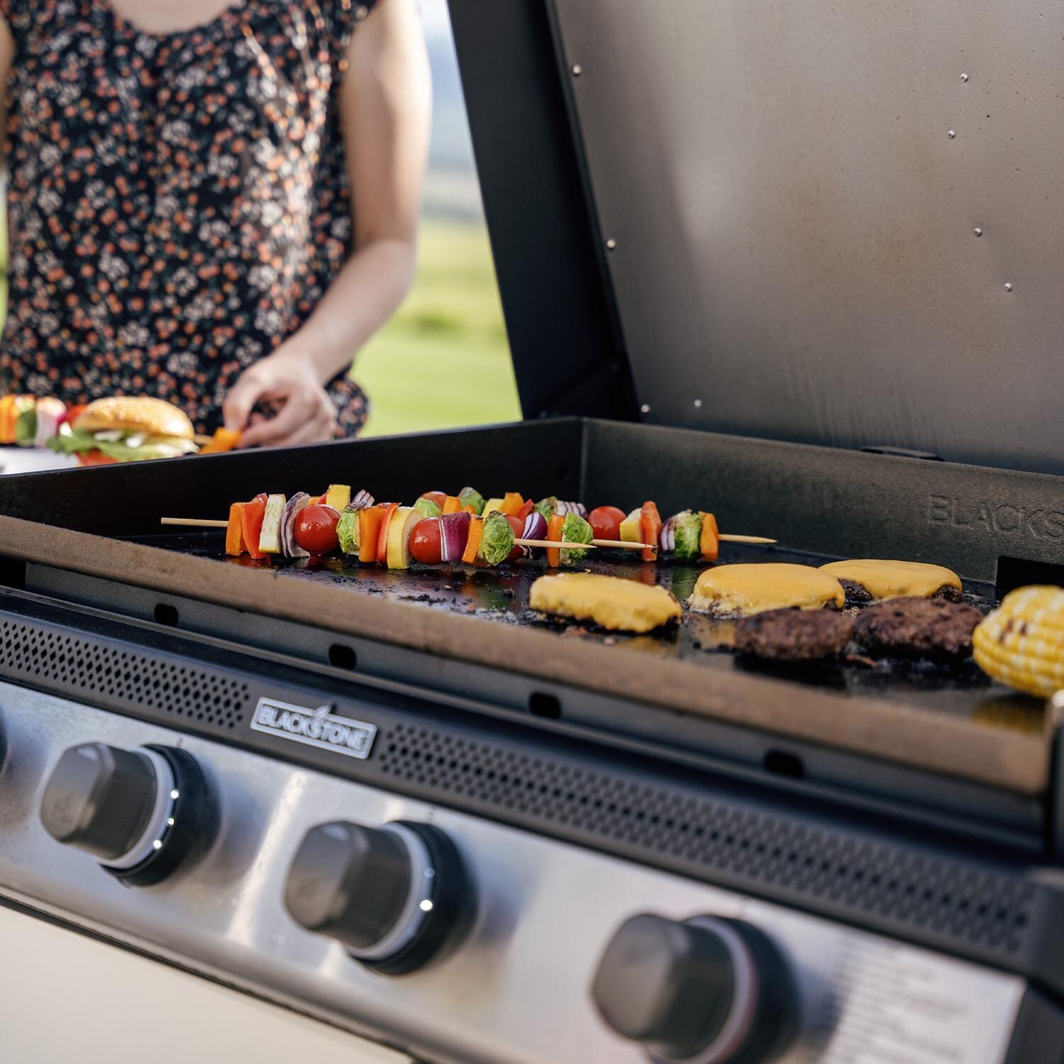 Blackstone 6331 36-in Built-In Propane Griddle w / Hood - Grill In Use - Lifestyle thumbnail