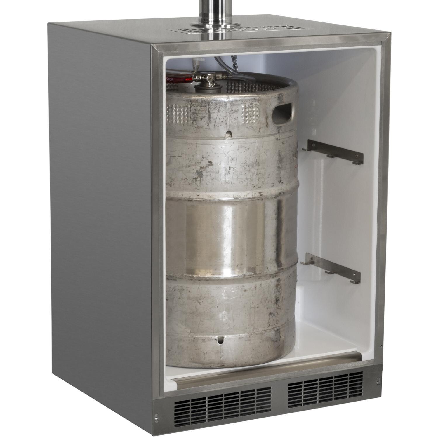 Marvel MOKR124SS31A 24-Inch 5.7 Cu. Ft. Built-in Outdoor Rated Single Tap Beer Dispenser - Stainless Steel - Half Keg Storage thumbnail