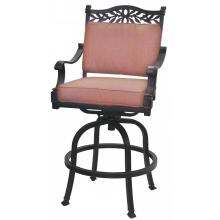 Darlee Charleston Cast Aluminum Patio Swivel Bar Stool image