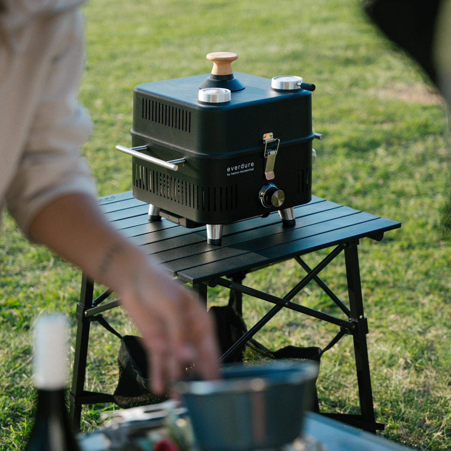 Everdure ECUBEG3B CUBE Proflame 360 Portable Propane Grill - Lifestyle thumbnail
