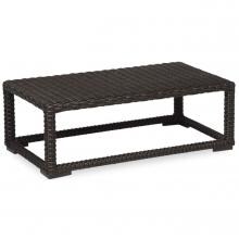 Cardiff 53 X 31 Inch Rectangular Wicker Patio Coffee Table By Sunset West