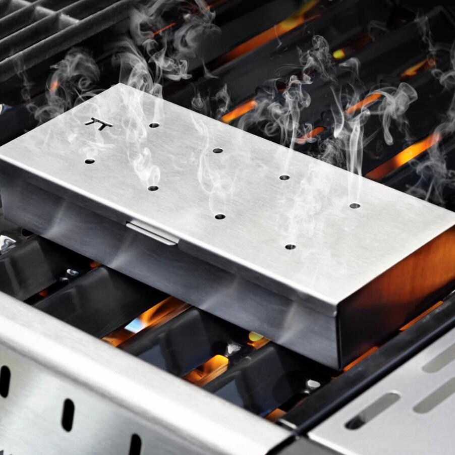 Outset Stainless Steel Wood Chip Smoker Box - QS77
