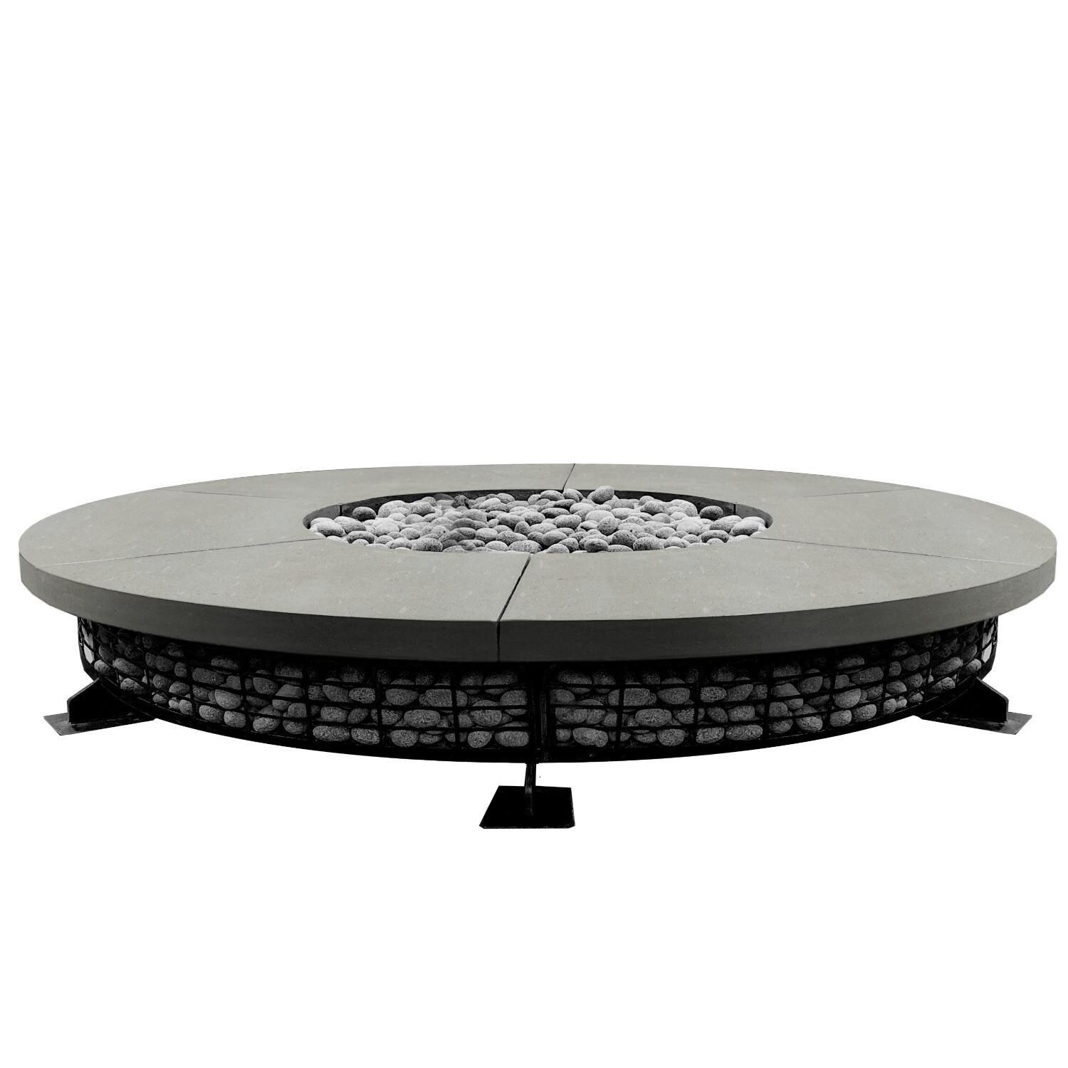 Lakeview Pine Valley 89 89-Inch Natural Gas Fire Pit Table - Natural - SCPH-Pine Valley8FTD-3 image