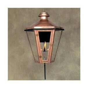 Legendary Lighting Apollo 3 Copper Propane Gas Light With Wall Bracket And Electronic Ignition