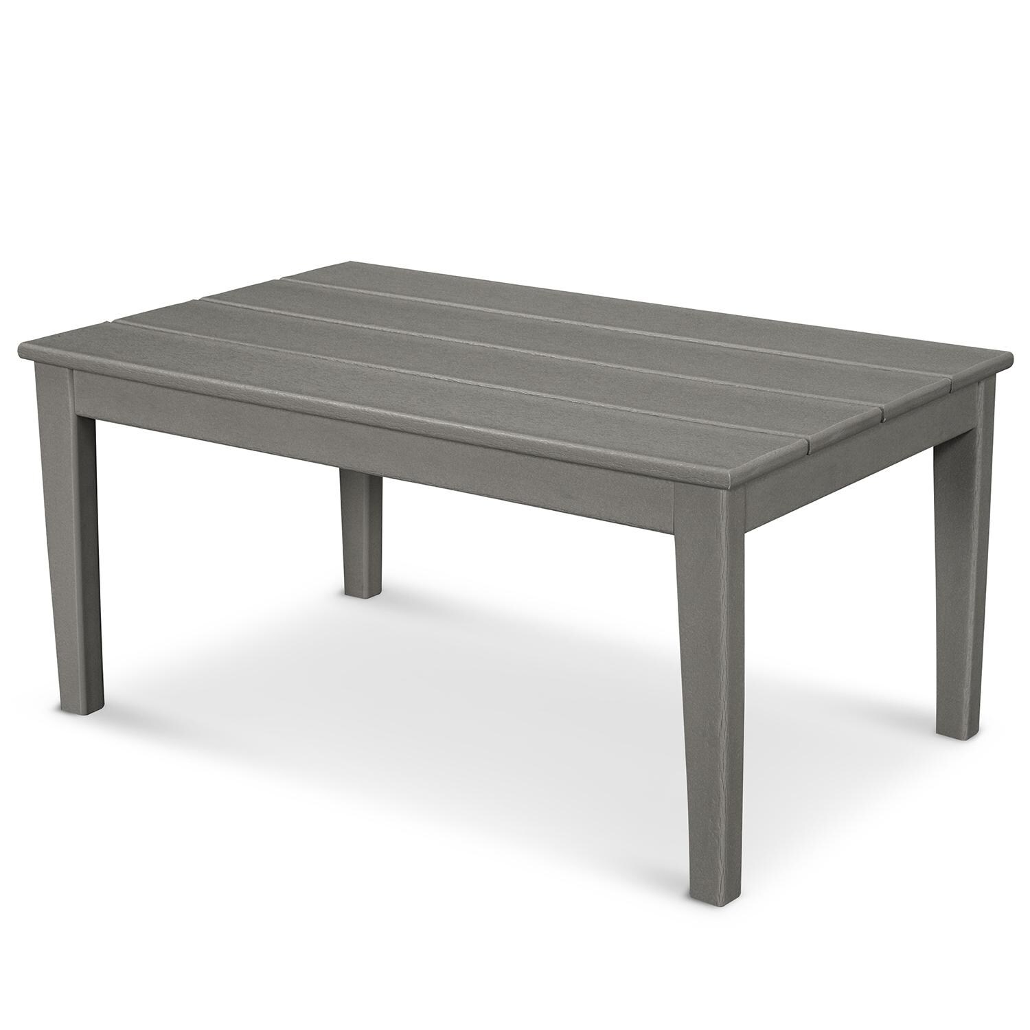 POLYWOOD CT2236GY Newport 22 X 36 Inch Coffee Table - Slate Grey thumbnail