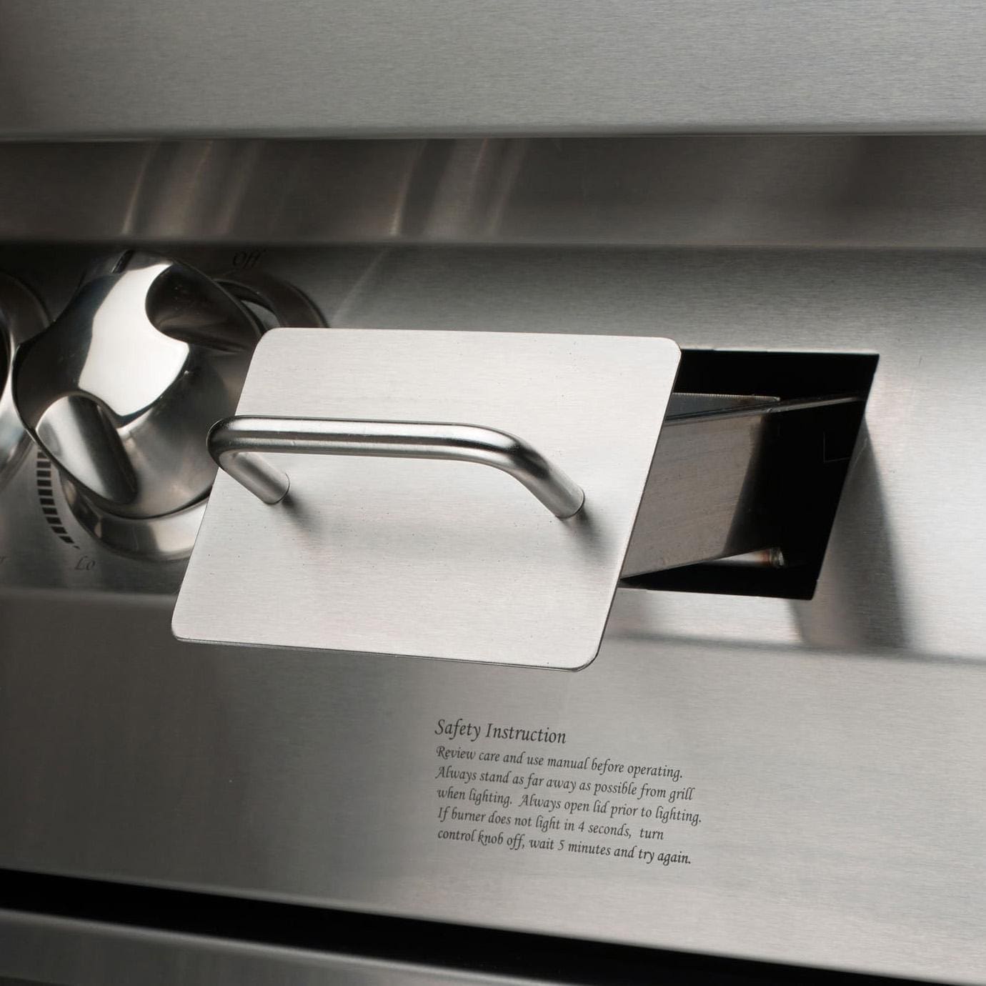 Vintage VBQ42SZG-L-1-KIT 42 Inch Liquid Propane Gas Grill with Sear Zone and 2-Door Cart - Wood Chip Tray - Detail thumbnail