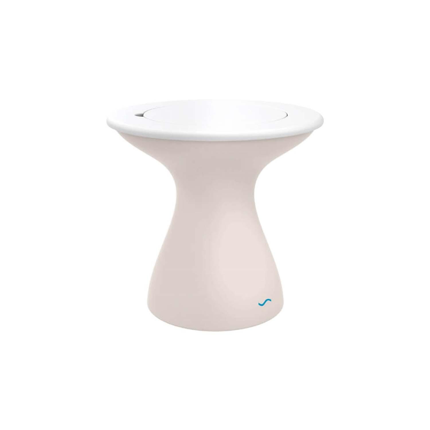 Ledge Lounger Autograph Tall Ice Bin Side Table - Cloud W/White Lid - White Background thumbnail