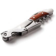 Double Hinged Stainless Steel Corkscrew With Rosewood Accents image