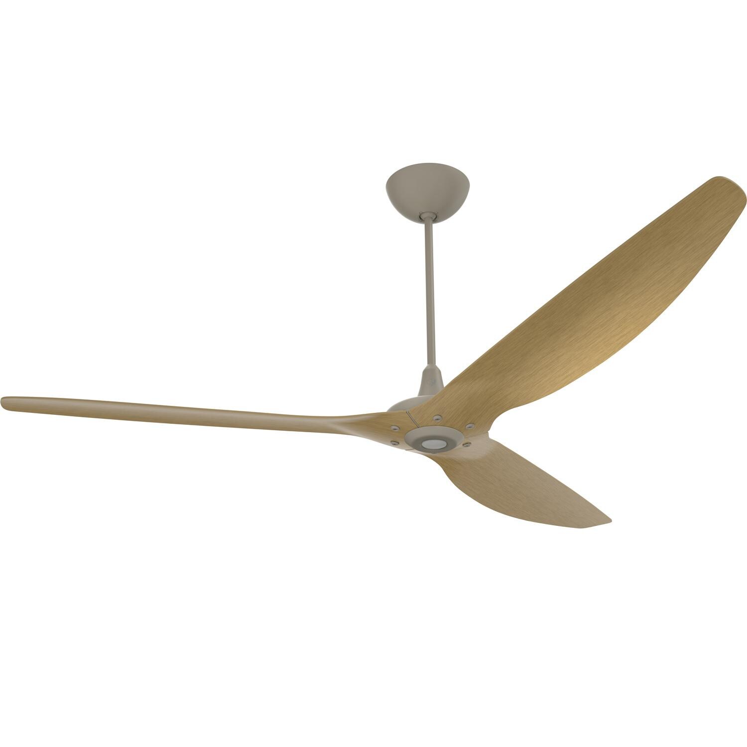 Big Ass Fans 84-Inch Haiku Ceiling Fan Universal Mount W/20-Inch Downrod in Satin Nickel/Caramel - MK-HK4-071906A470F504G10I20