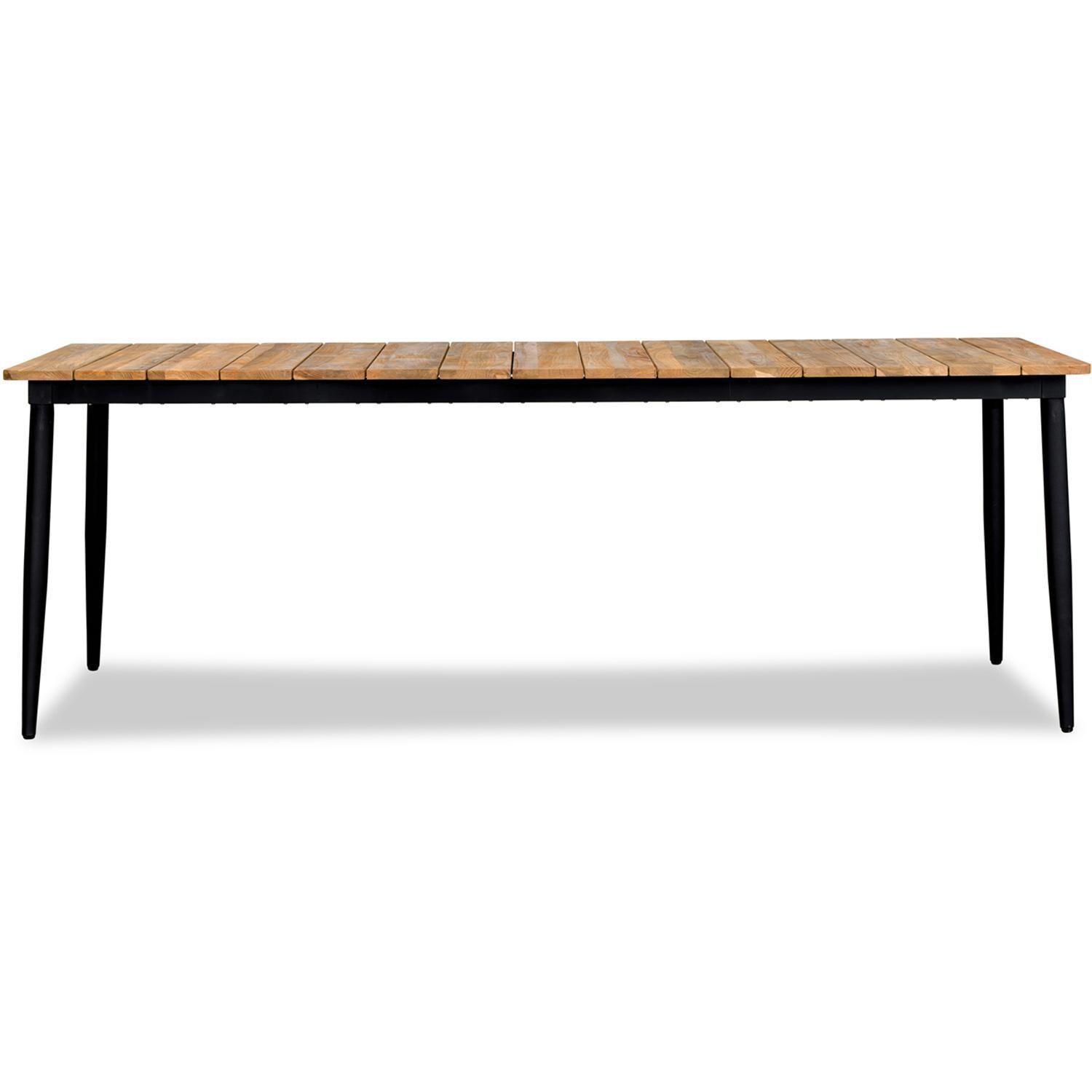 Wood Grove 6 Seat Reclaimed Teak Dining Set w/ Benches By Lakeview Outdoor - Table - White Background thumbnail