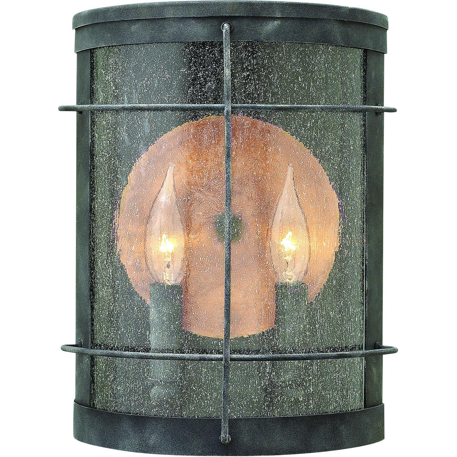 Hinkley Lighting Newport 2624DZ 60W Two Light Outdoor Wall Sconce - Aged Zinc thumbnail