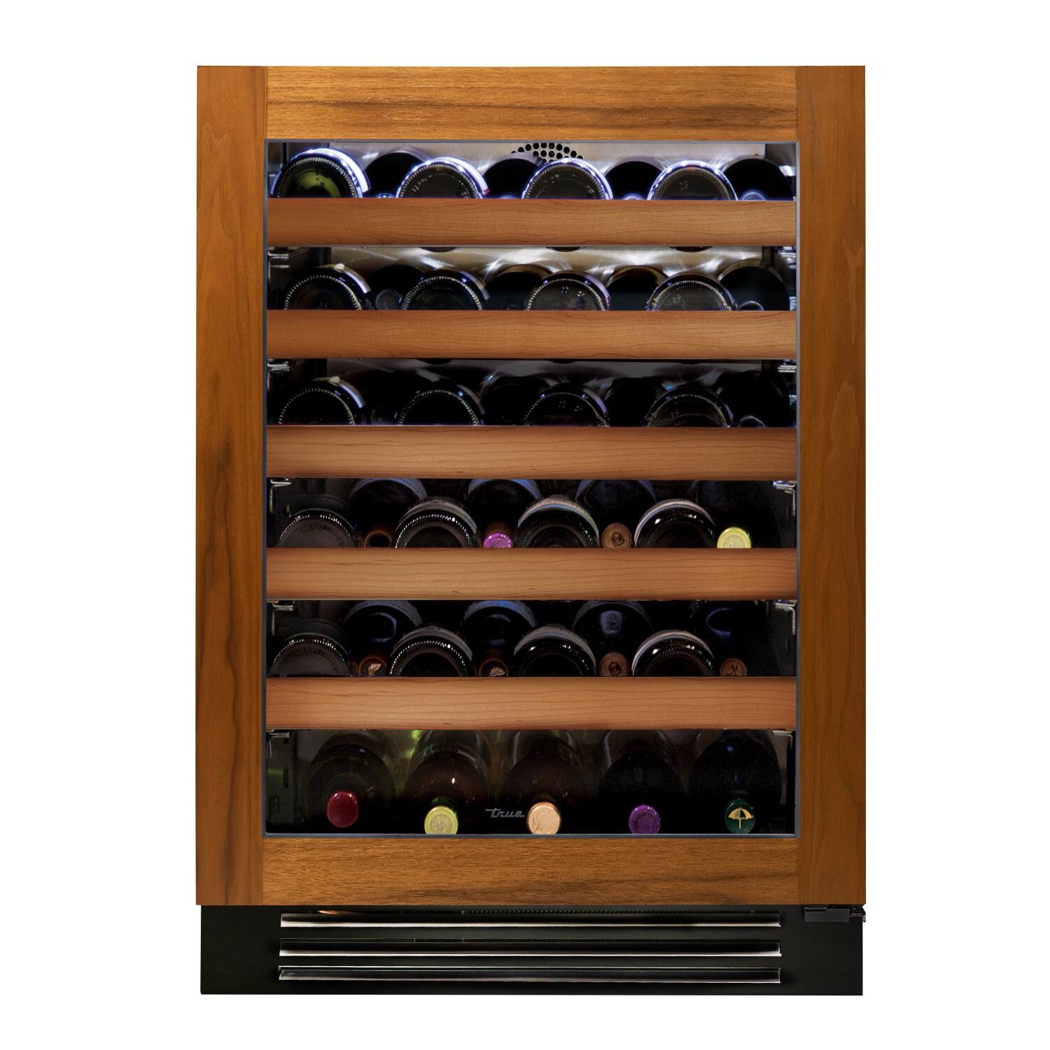 True TWC-24-R-OG-C 24 Inch 45 Bottle Right Hinge Glass Door Outdoor Outdoor Wine Cabinet - Overlay Ready - White Background thumbnail