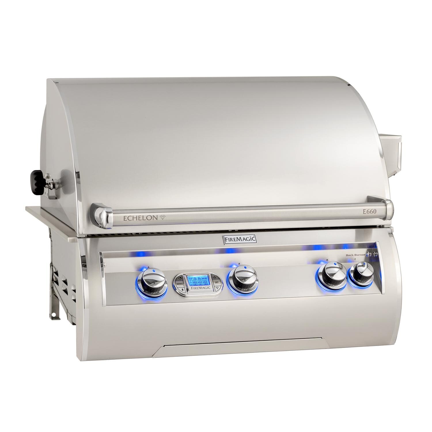Fire Magic Echelon Diamond E660i 30 Inch Built In Natural Gas Grill W One Infrared Burner Rotisserie Digital Thermometer E660i 8l1n Bbqguys