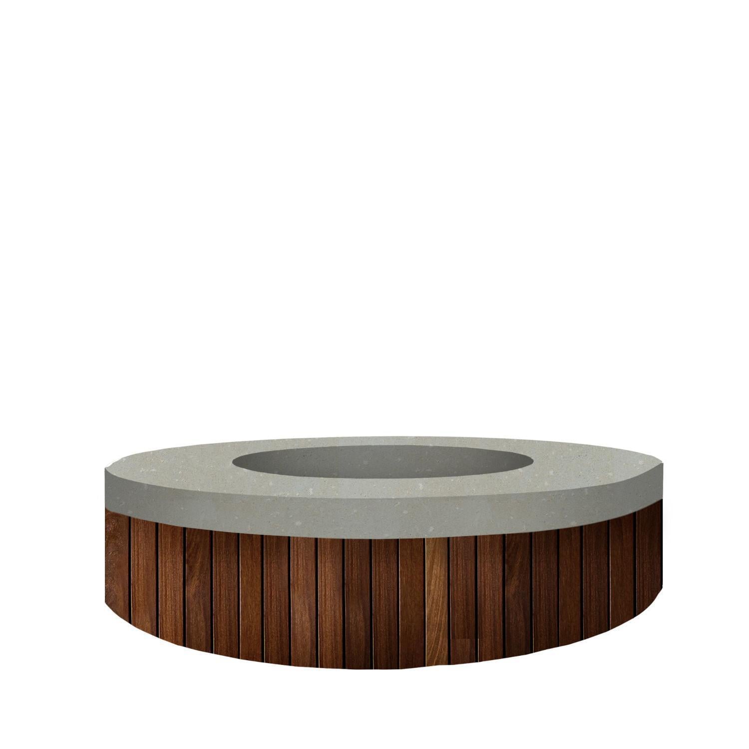 Prism Hardscapes SCPH-484-3LP Hampton 48-in Round Propane Gas Fire Pit - Front View - White Background thumbnail