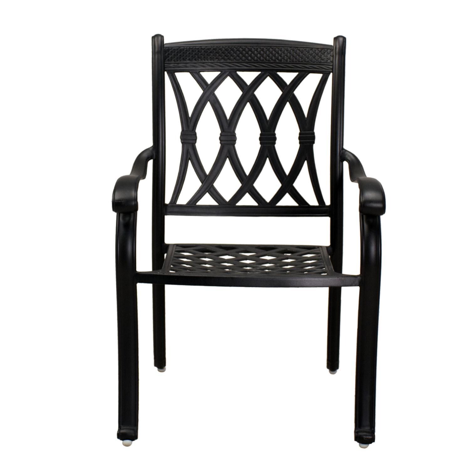 Darlee B/201660-7PC-60GD Capri Cast Aluminum Dining Arm Chair - Frame thumbnail