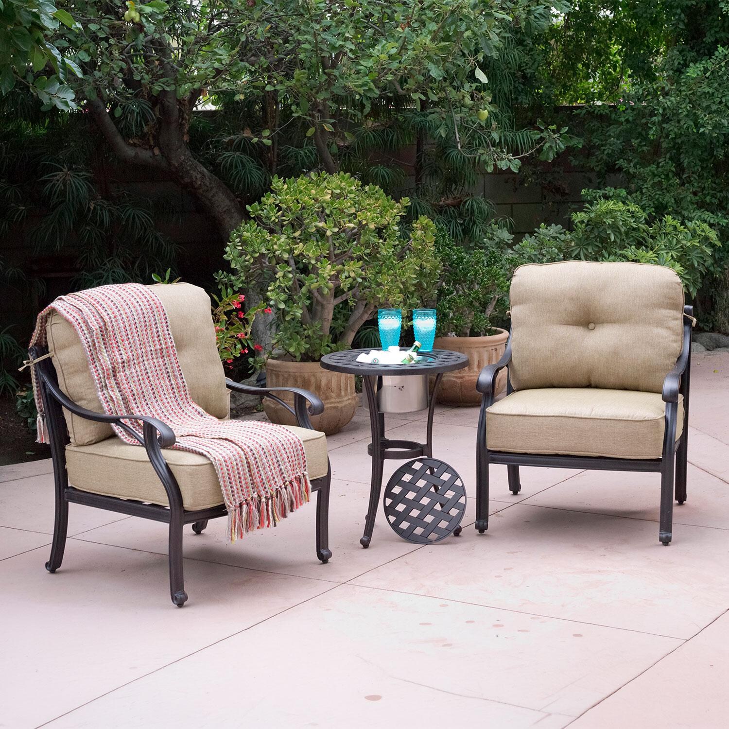 Darlee Nassau Patio Club Chair with Cushions (Set of 2) - Set (Not included) - Lifestyle thumbnail