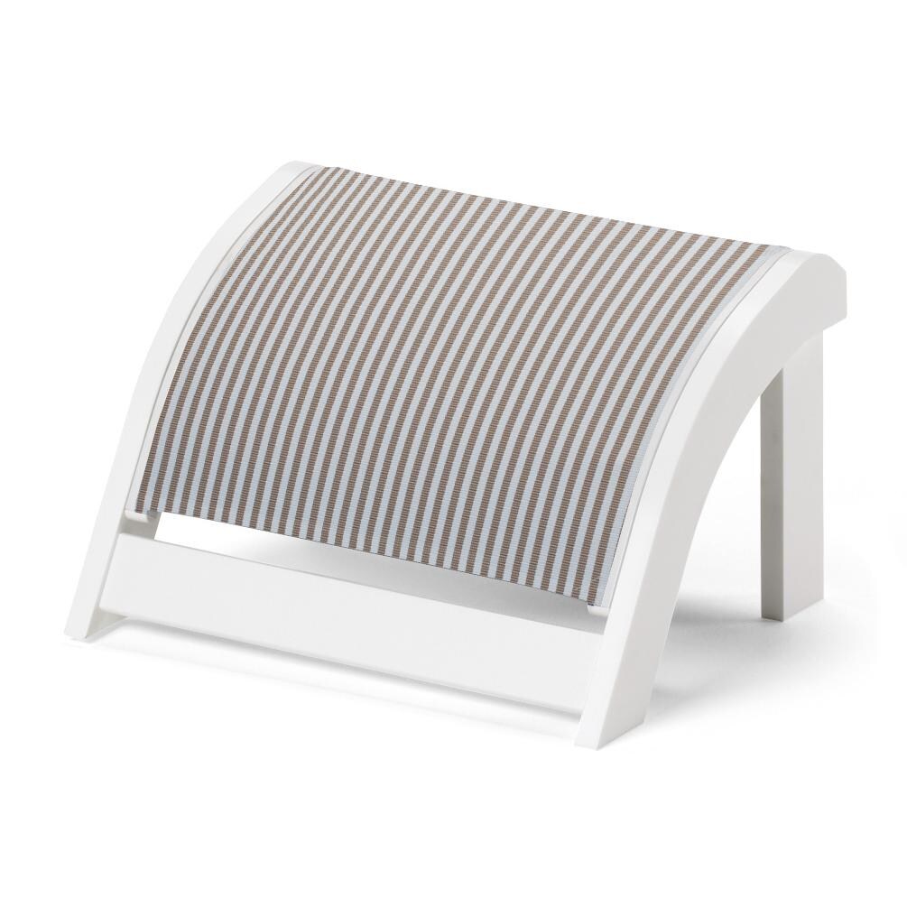 Adirondack MGP Patio Ottoman With Sling Seating By Telescope Casual - Tan thumbnail