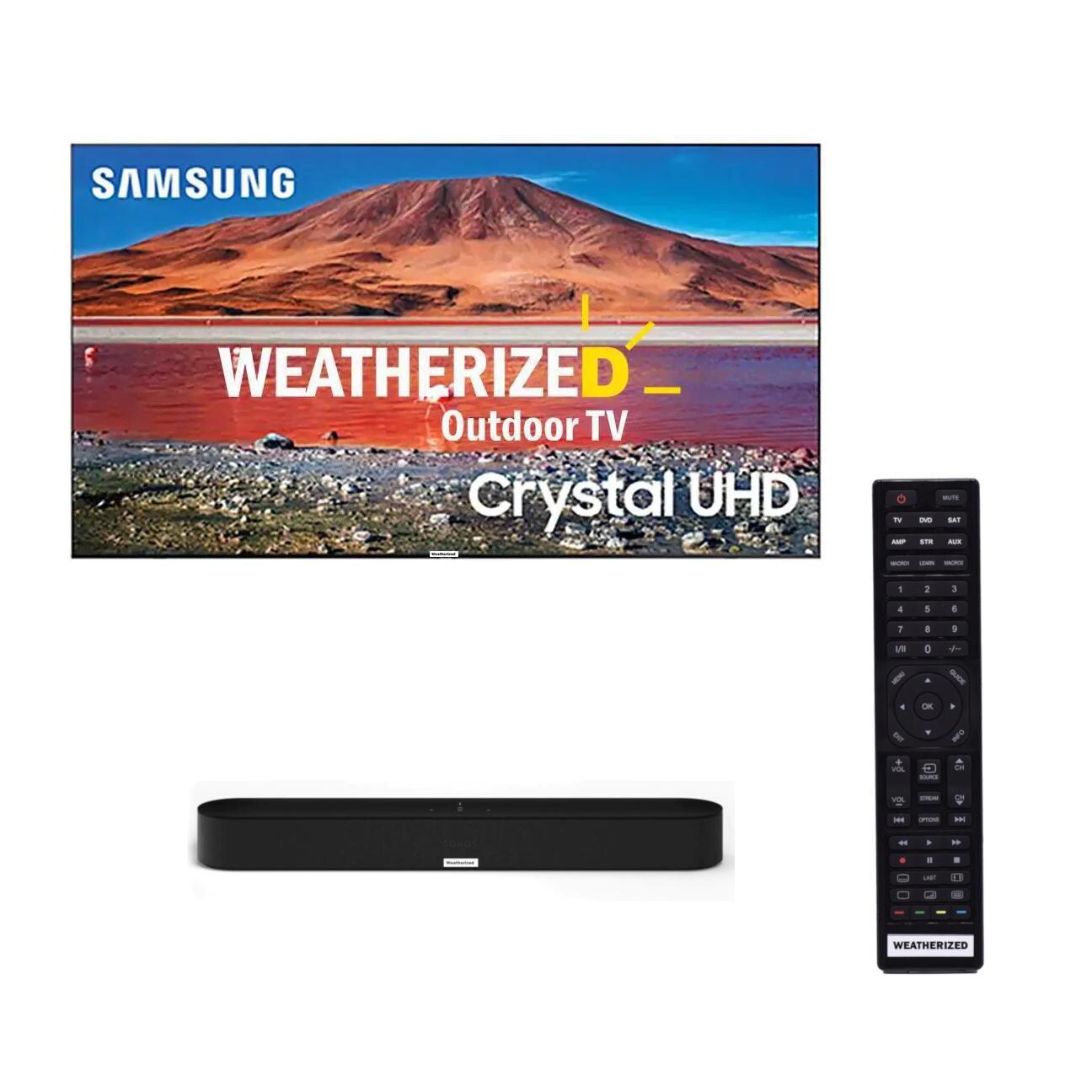Weatherized TVs 55 Inch Converted Samsung Elite Bundle