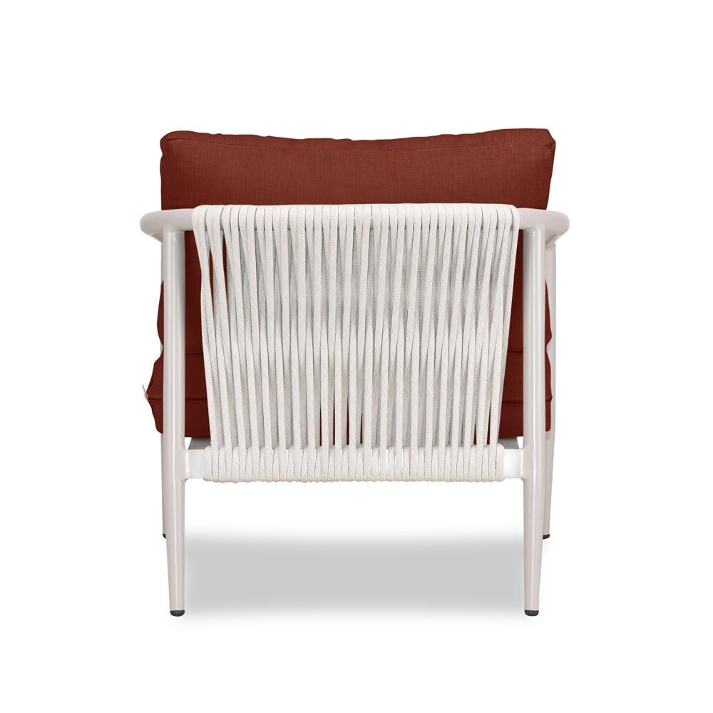 Lakeview Midnight Cove Aluminum Club Chair in Urban Stone/Carrera/Canvas Henna - Back - White Background thumbnail
