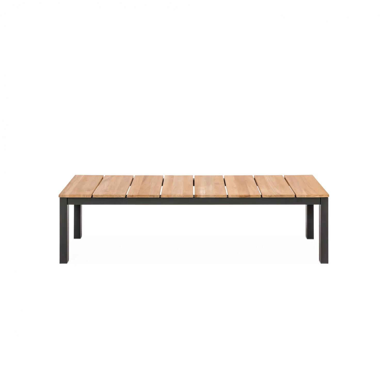 Teak + Table Barbados 71 Inch Backless Bench in Asteroid - Front - White Background thumbnail