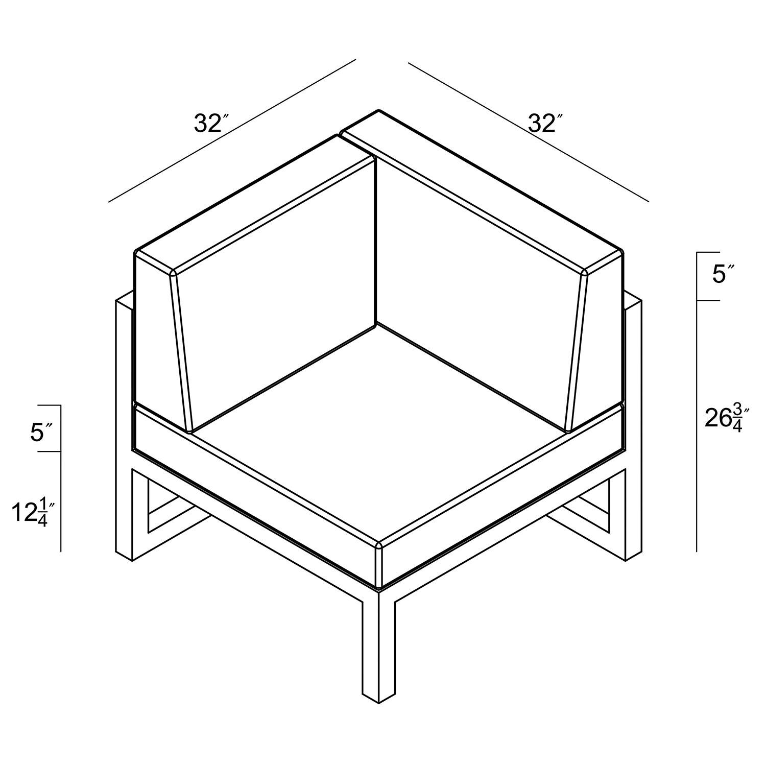 Misty Cove Aluminum Right Arm Club Chair in Slate w/Spectrum Peacock