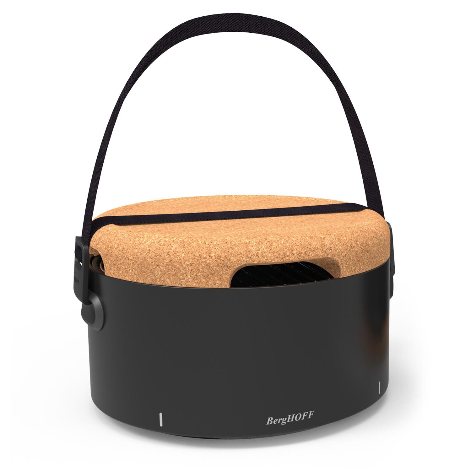 BergHOFF 2415601 Leo Portable Tabletop BBQ Grill W/ Heat Resistant Base Black - On the Go View thumbnail