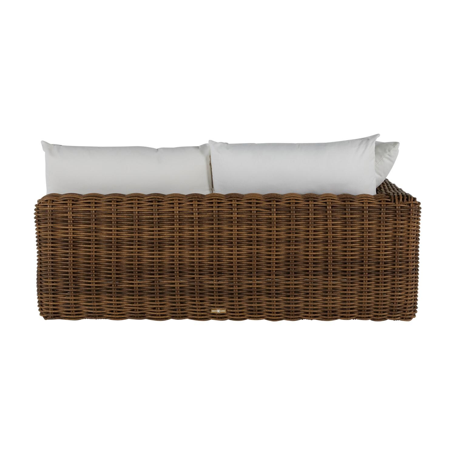 Summer Classics 339282+C774F664N Montecito Woven Left Arm Facing Loveseat - Rear View thumbnail