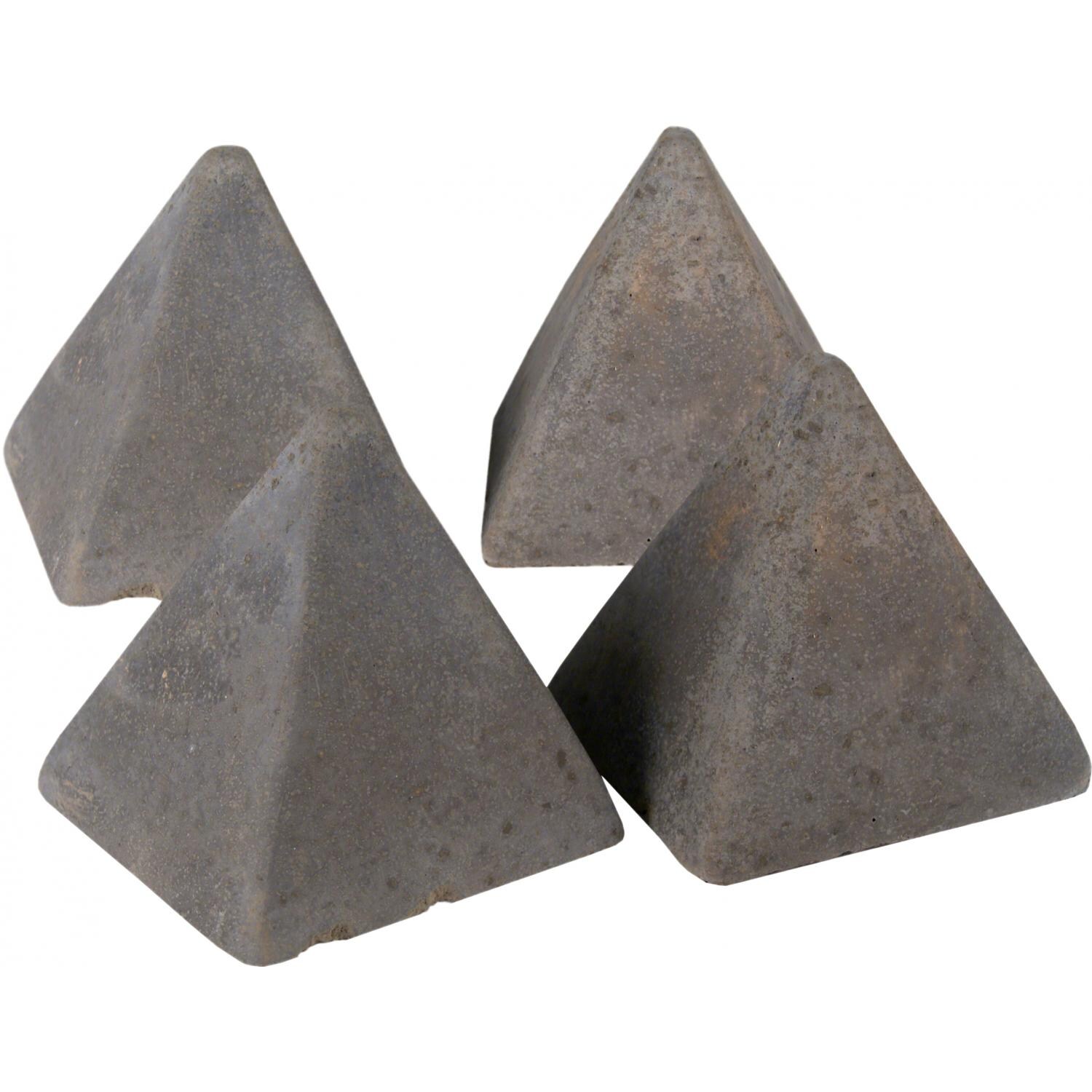 Peterson Gas Logs Decorative Geo Shapes Slate 4-Sided Pyramid Set - Set Of 4 Large thumbnail