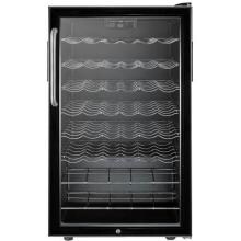 Summit 19-Inch 40 Bottle Commercial Rated Wine Cellar / Cooler - Black / Stainless Steel Cabinet - SWC525L7CSS image