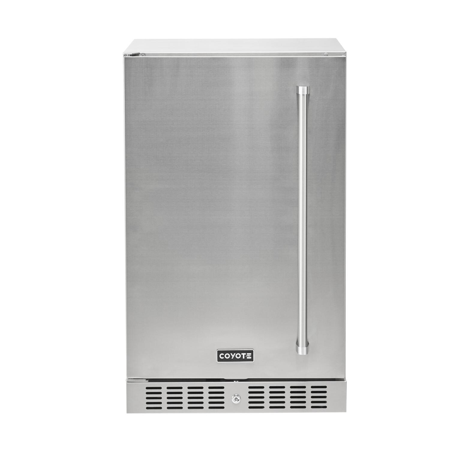 Coyote 21 Inch Built-In Refrigerator - C121R-S-L - Front - White Background thumbnail