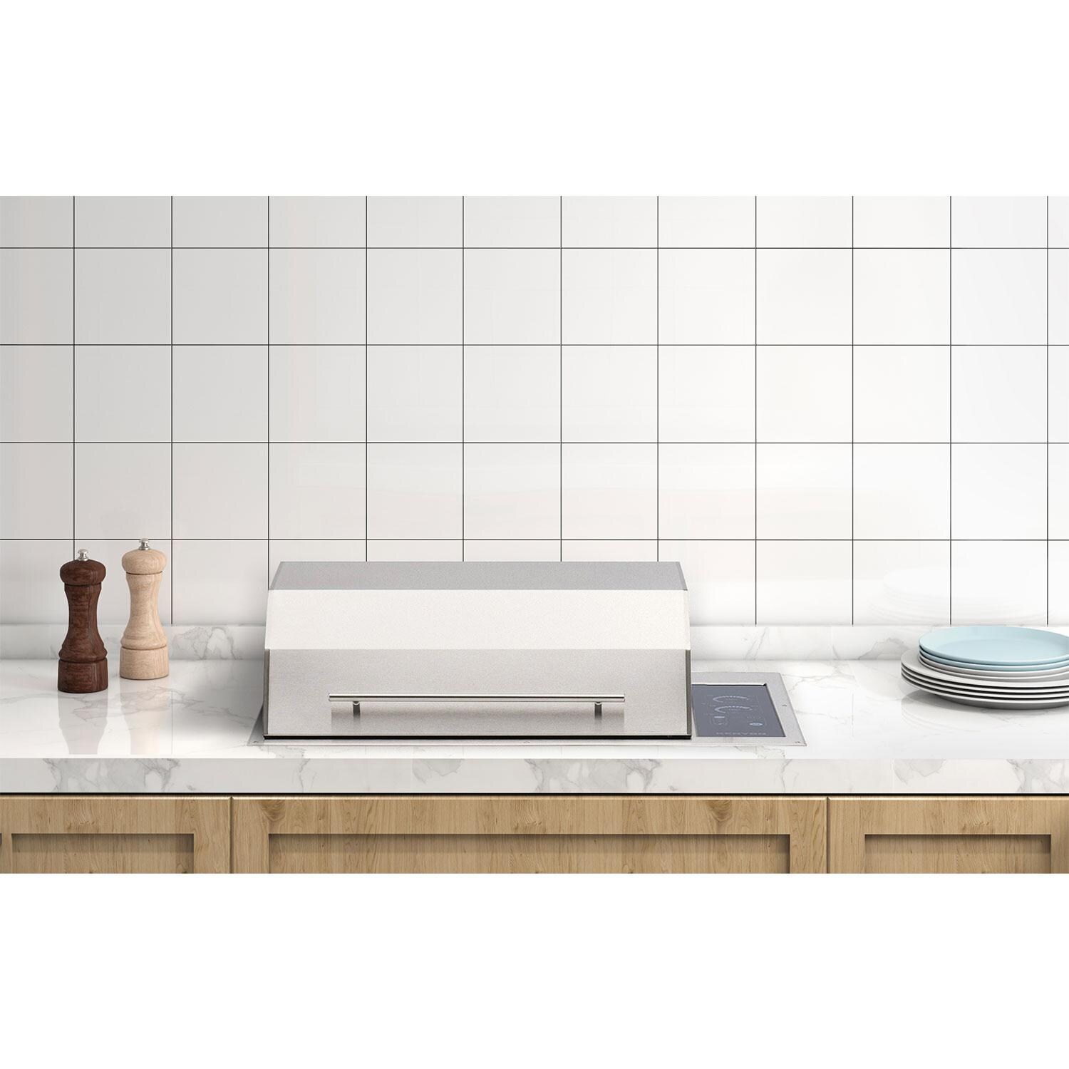 Kenyon Texan Two Zone Built-In 240V Electric Grill - No Mounting Holes - Single Lid - Lifestyle thumbnail