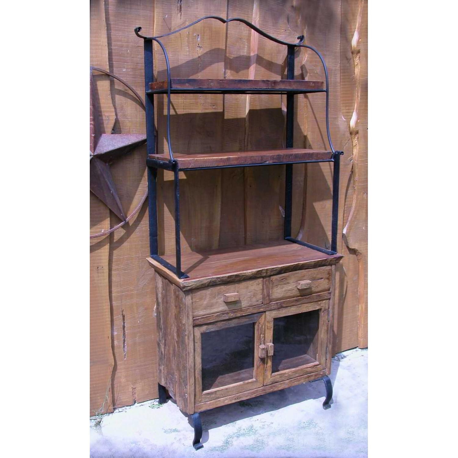 Groovystuff Teak Wood Bakers Rack Cabinet Tf 334 Bbqguys