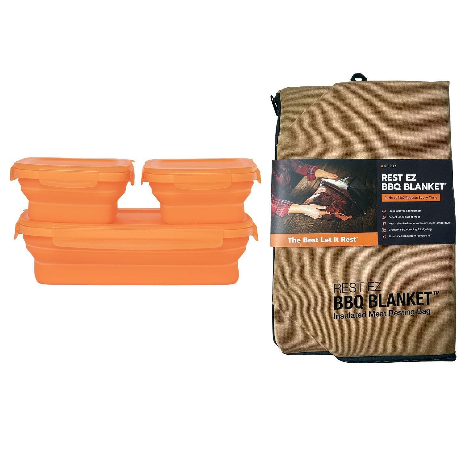 Drip EZ Secondz Storage & Blanket Bundle - Orange/Khaki