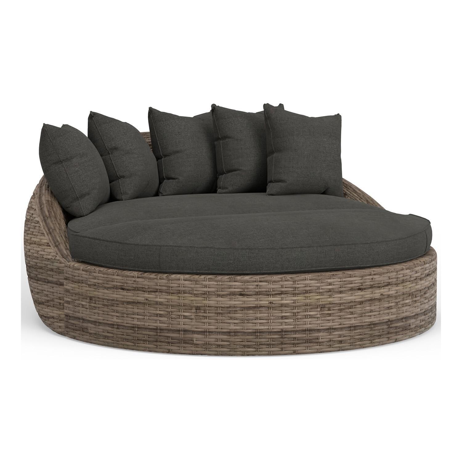 Havana Wicker Daybed in Tobacco/Spectrum Carbon by Sunset West