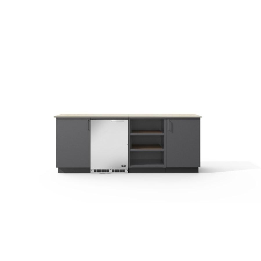 Urban Bonfire B-Skye-DCS-Danae-Anthracite Skye Outdoor Kitchen w/ DCS 24-Inch 5.3 Cu. Ft Refrigerator, Danae Countertops & Anthracite Finish thumbnail