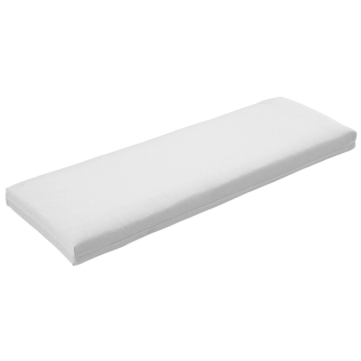 Sunbrella Canvas Natural Medium Outdoor Replacement Bench Cushion W/ Knife Edge By BBQGuys Signature