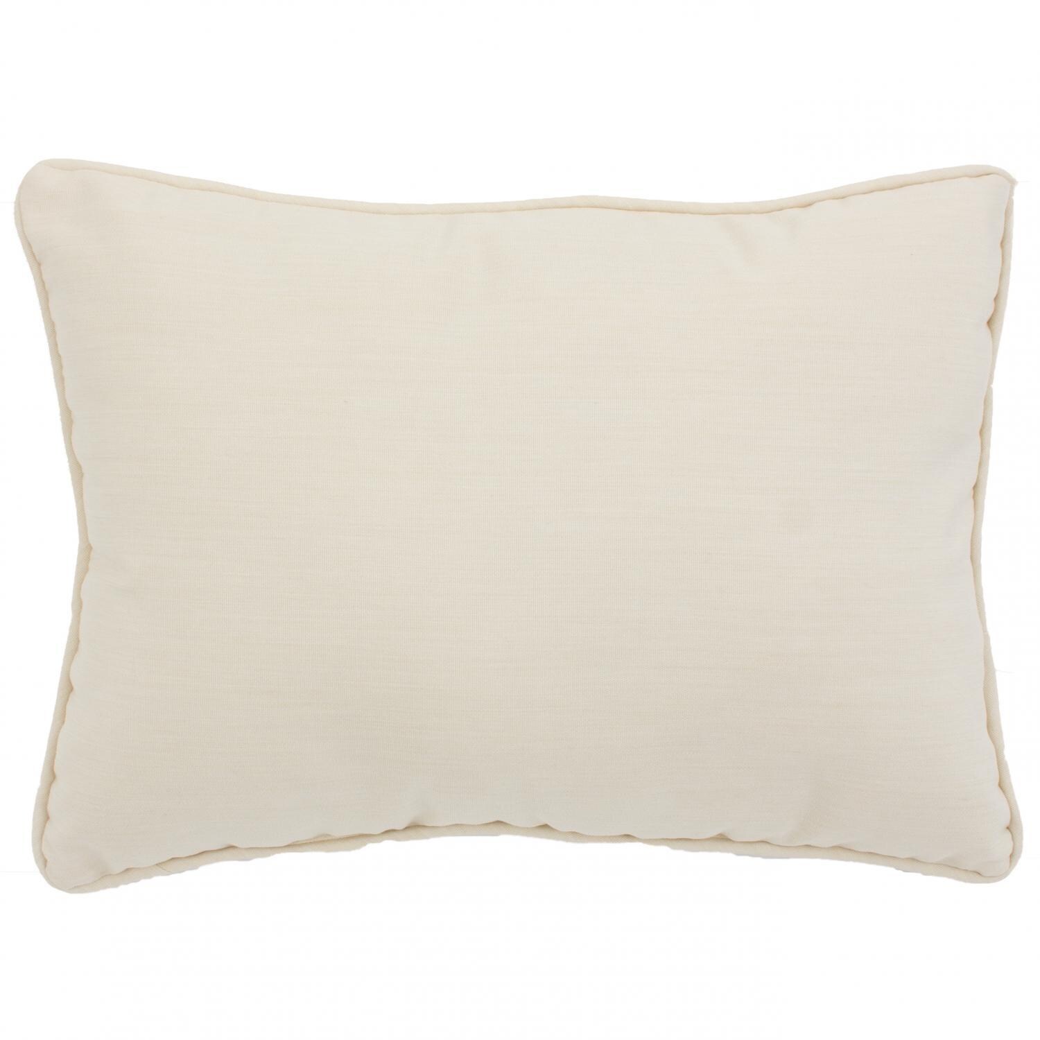 BBQGuys Signature Series 13 X 18 Outdoor Lumbar Pillow - Sunbrella Canvas Vellum thumbnail