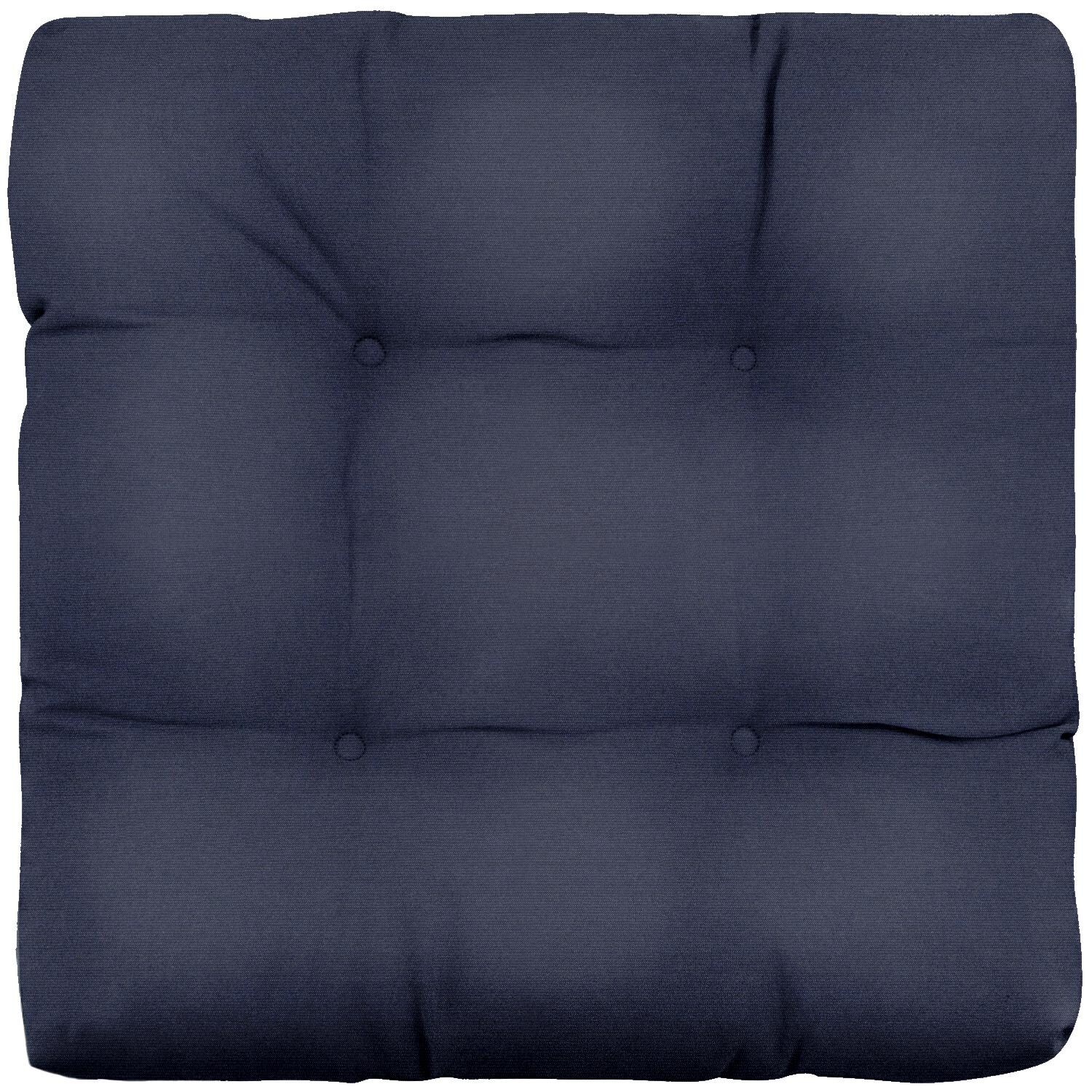 Sunbrella Spectrum Indigo Small Outdoor Replacement Seat Cushion By UltimatePatio.com - Top View thumbnail