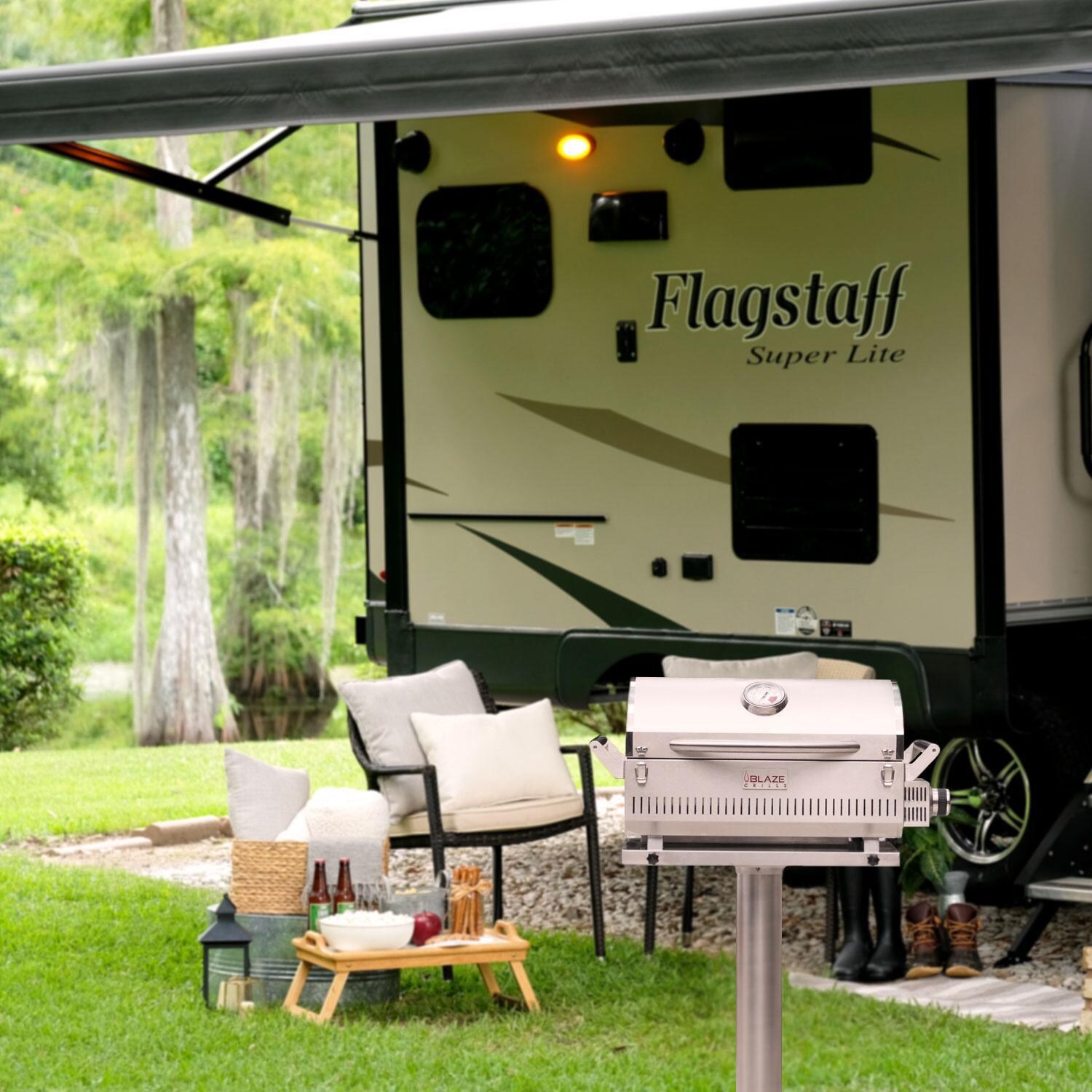 Blaze Professional LUX BLZ-1PRO-PRT-LP Portable Grill - Great For RV Trips (grill post sold separately) thumbnail