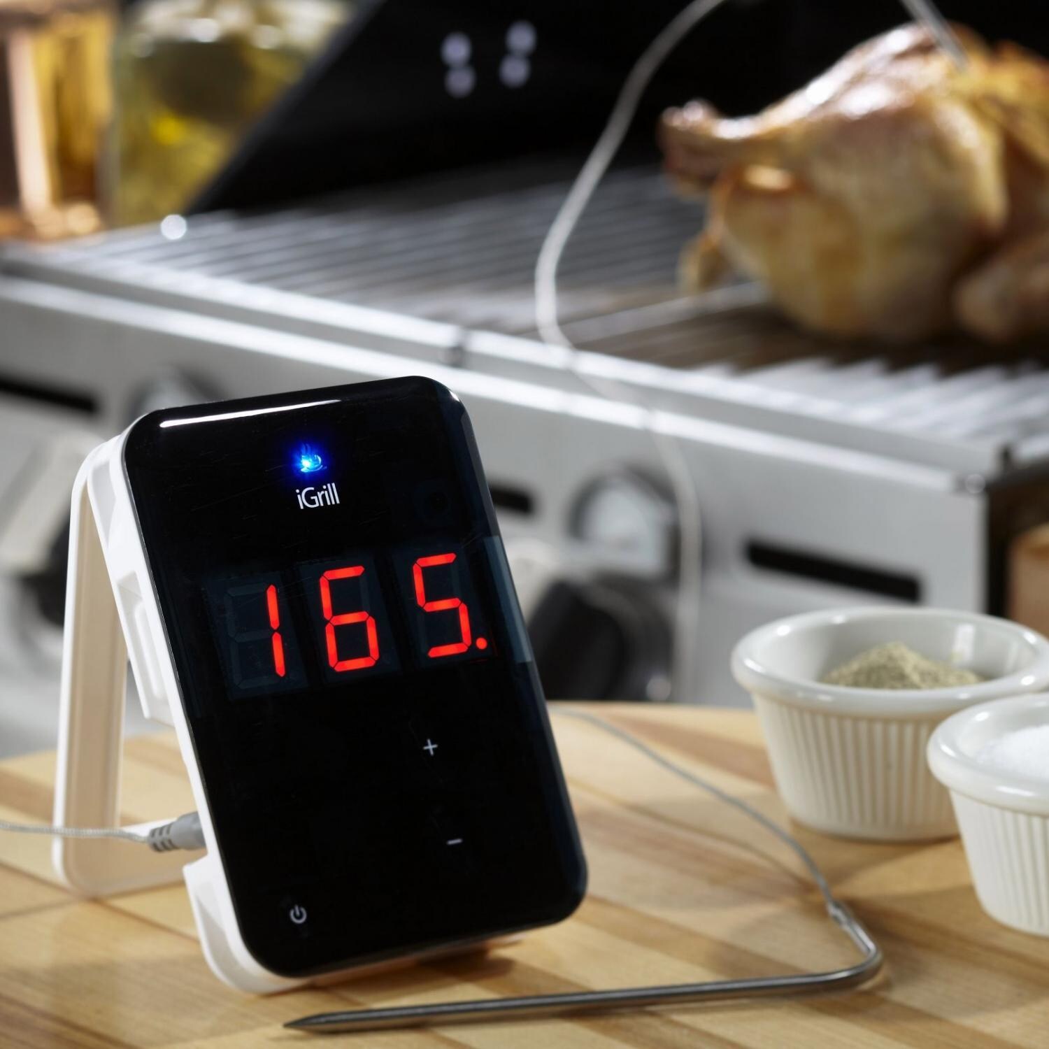 IGrill Black Digital Grilling Thermometer With Dual Probes BBQ Guys