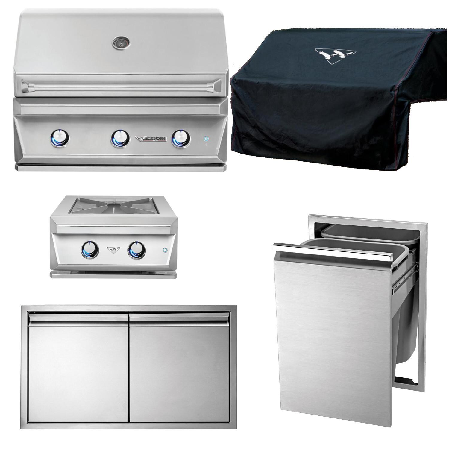 Twin Eagles 5-Piece 36-Inch Propane Outdoor Kitchen Package