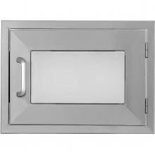 BBQGuys.com Kingston Panel Series 20-Inch Stainless Steel Right-Hinged Single Access Door - Horizontal image