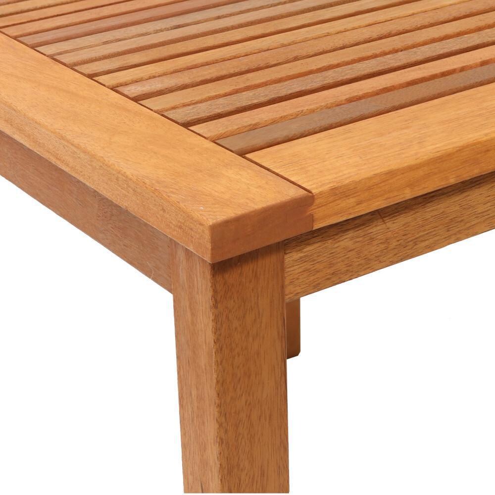 Ultimate Patio Meranti Wood Outdoor Nesting Side Tables - Detail thumbnail